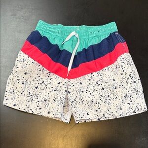 Chubbies Teal and Blue Swim Shorts- Small